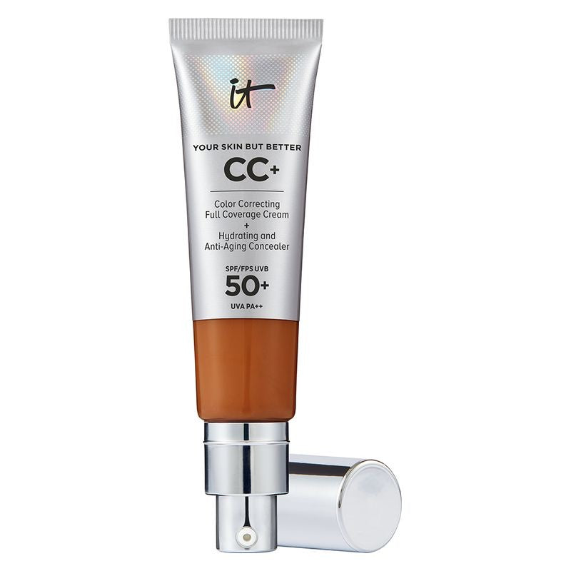 IT Cosmetics Your Skin But Better CC+ täysin peittävä meikkivoide SPF 50+ naisille Rich Honey 32 ml