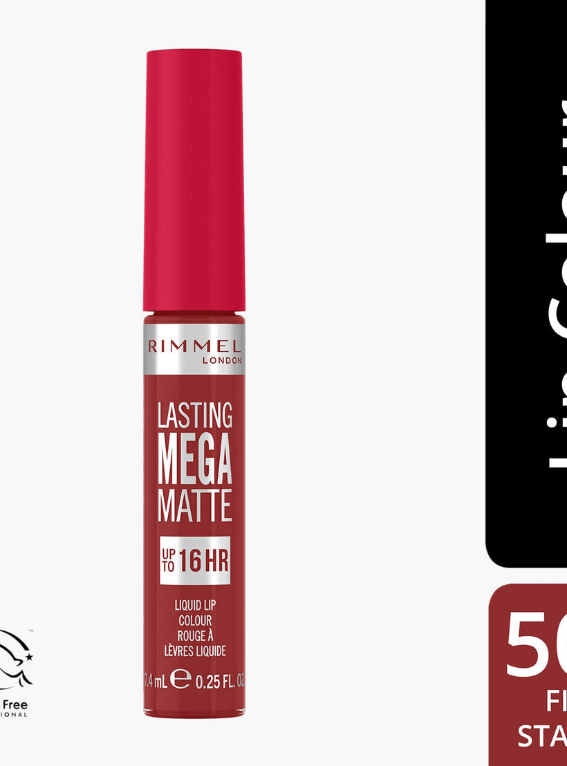 Rimmel Kestävä Mega Matte nestemäinen huulipuna 7,4 ml Pink Vilkkua