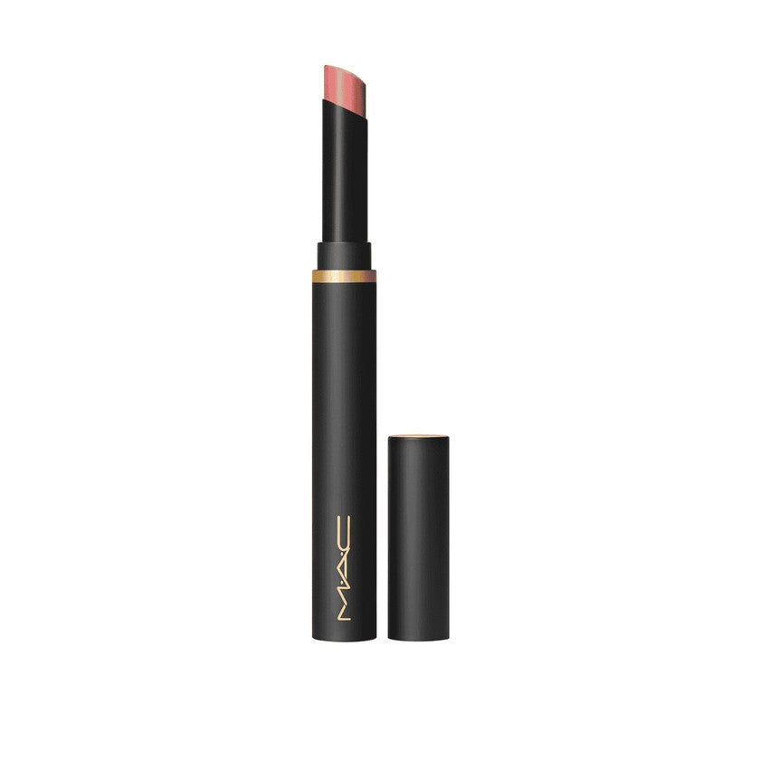 MAC Cosmetics Jauhe Kiss Velvet Blur Slim Stick kosteuttava mattahuulipuna Peppery-värisessä Pink 2 g