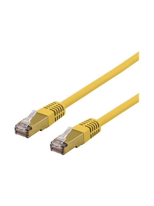 Deltaco Cat6a SFTP LSZH RJ45 1m -verkkokaapeli, keltainen