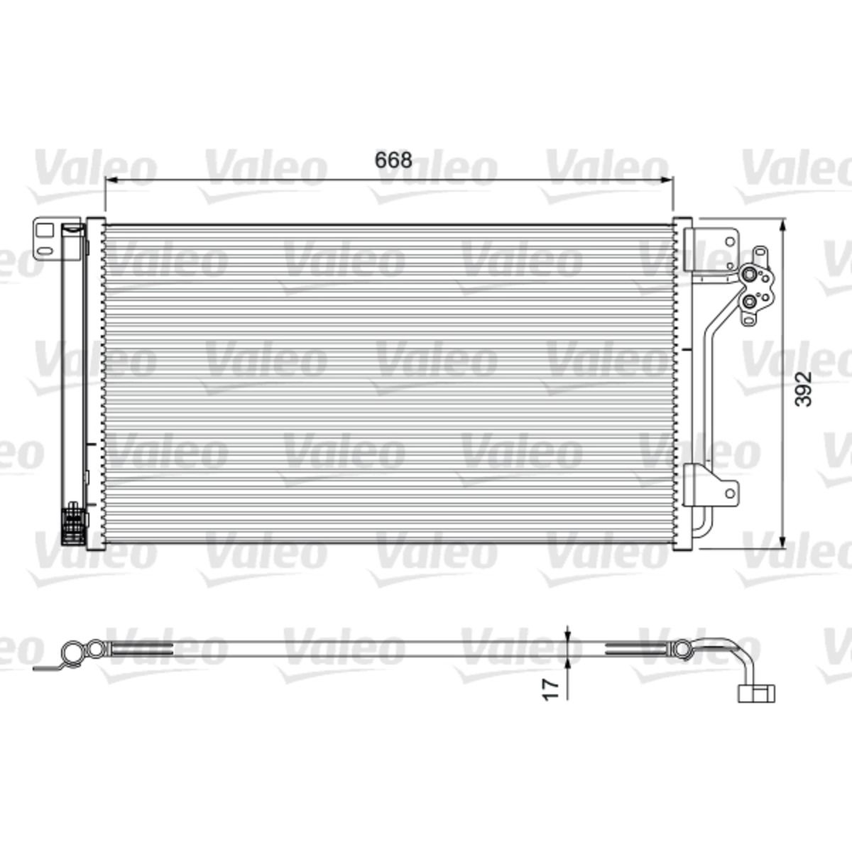 Lauhdutin, ilmastointilaite VALEO 814015