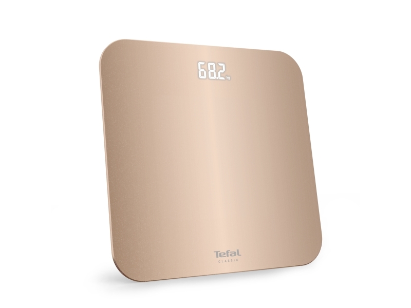 Tefal Classic PP1900V0, Sähkökäyttöinen henkilövaaka, 180 kg, 100 g, Beige, kg, lb, ST, Neliö