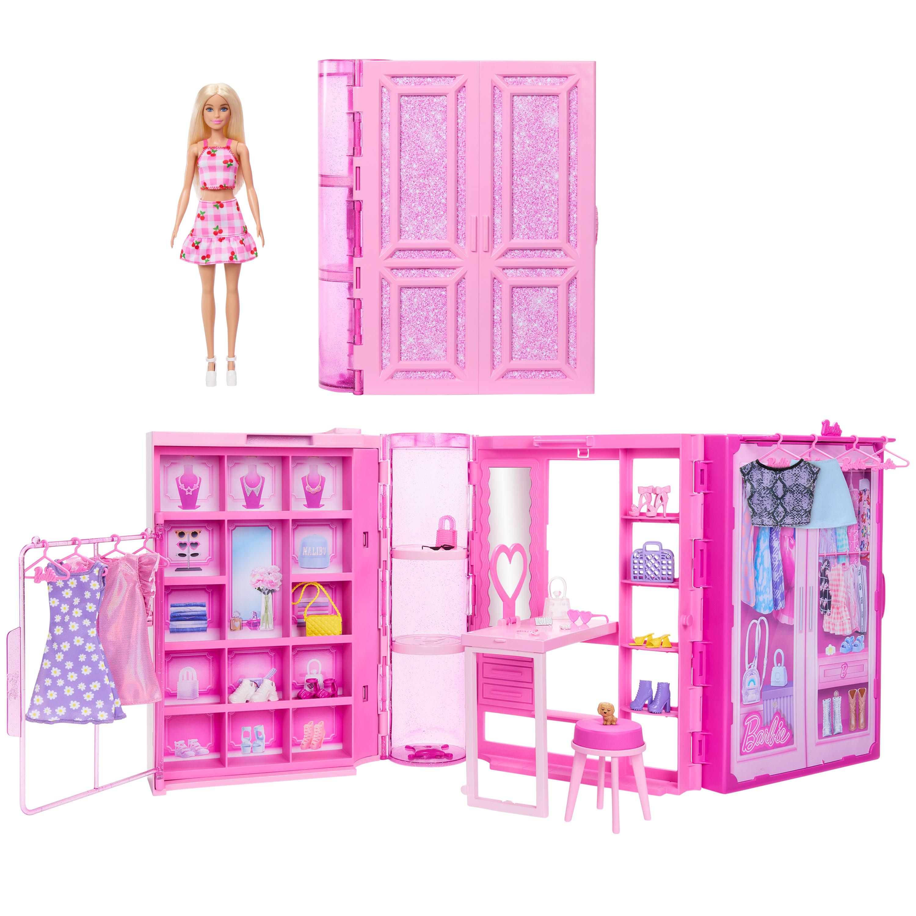 Barbie Fashion Fun Dream Closet nuken kanssa