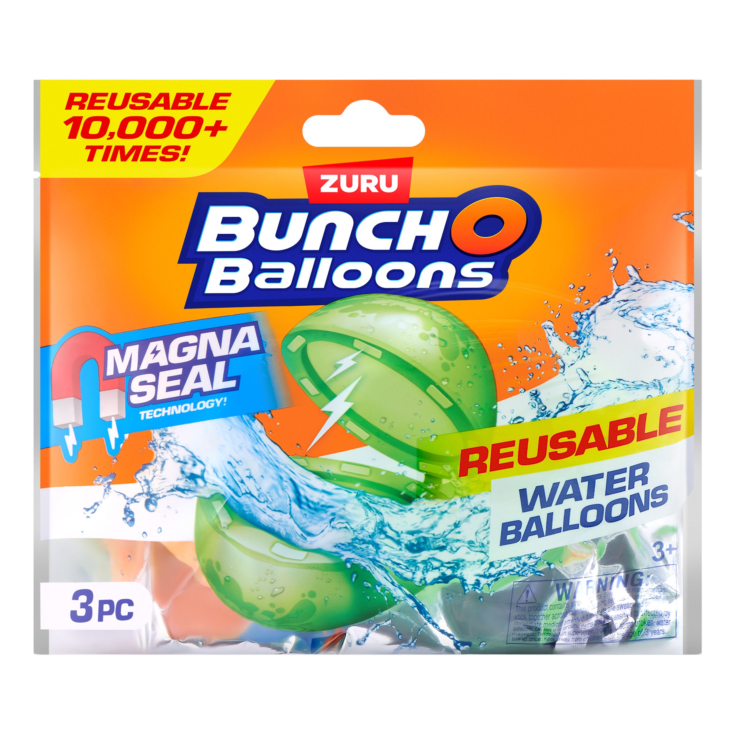 Bunch O Balloons Reusable Magnetic Water Balloons 3-pack