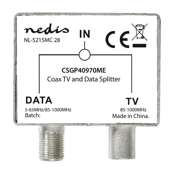 Nedis CSGB40970ME TV/data -jaotin