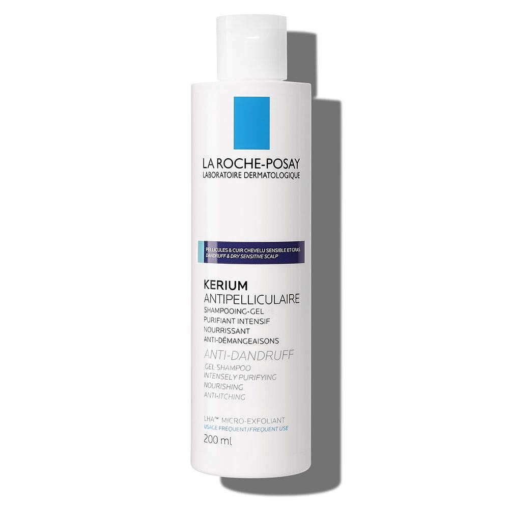 La Roche Posay Kerium Anti-Dandruff Rasvainen hilse shampoogeeli 200ml