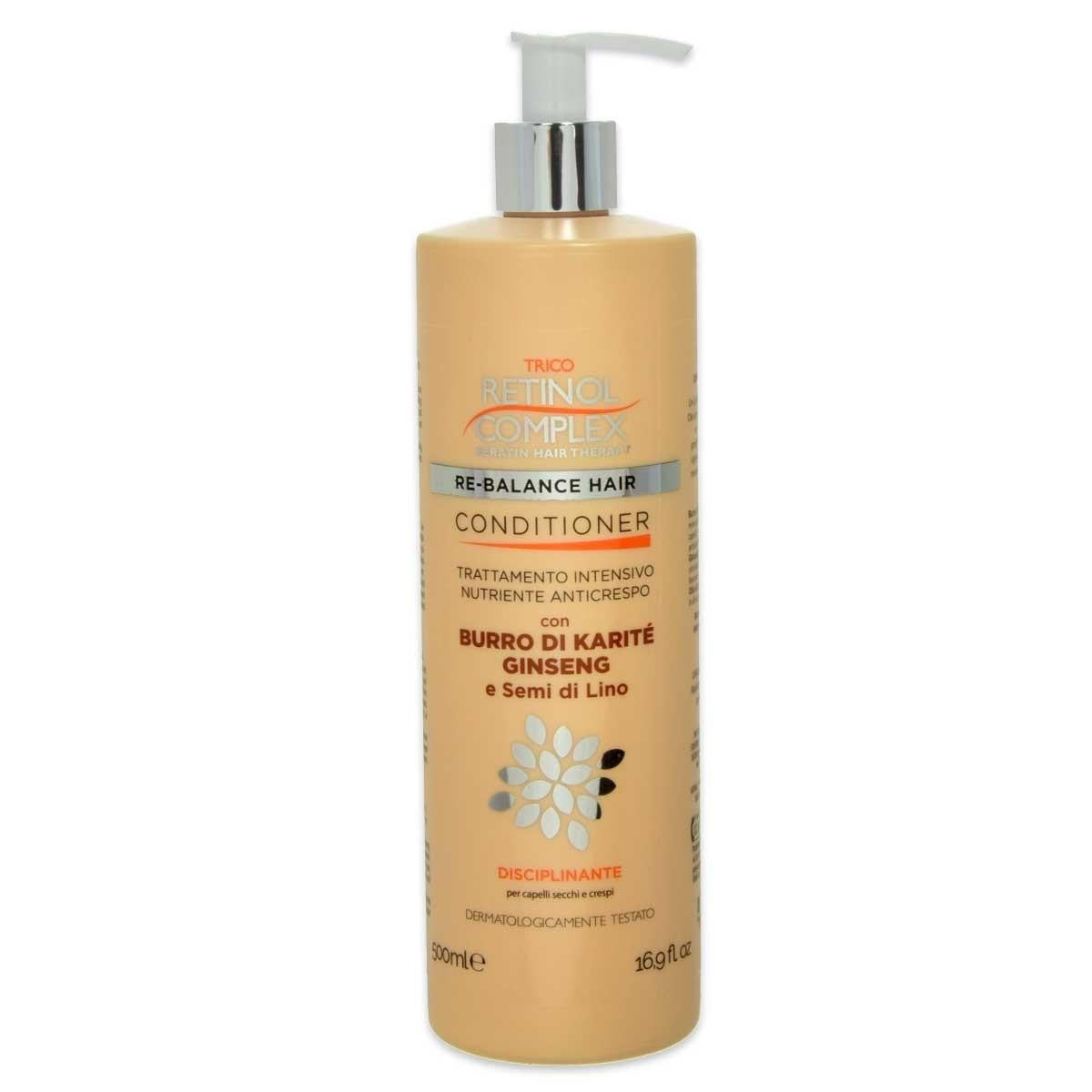 Retinol complex pörröisyyttä ehkäisevä hoitoaine sheavoilla ja ginsengillä 500 ml