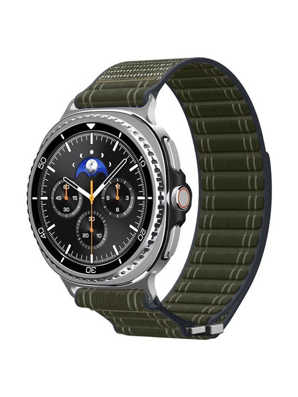 Spigen WBF0, Yhtye, Älykello, Vihreä, Samsung, Watch 8 (40/44 mm)/Watch 8 Classic (46mm), Kangas