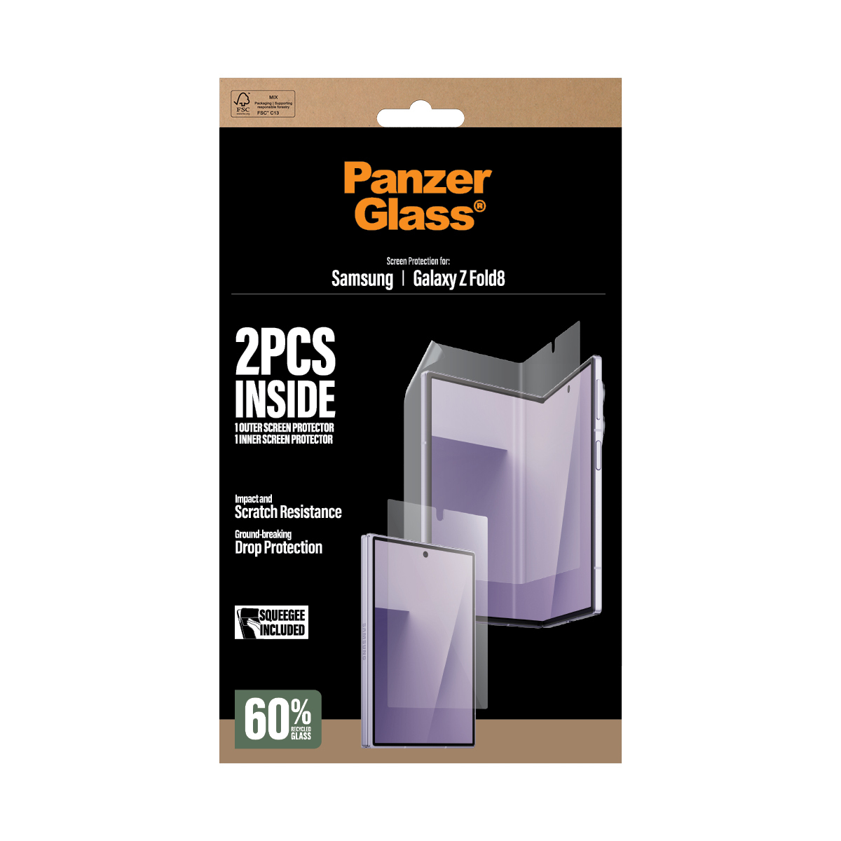PanzerGlass Sub Screen Protector & Main Film Screen Protector Samsung Galaxy Z Fold8 | Classic Fit