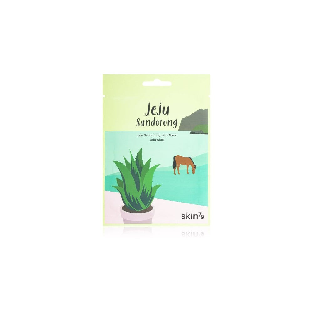 Skin79 Jeju Sandorong Jelly - Rauhoittava kangasnaamio aloe veralla