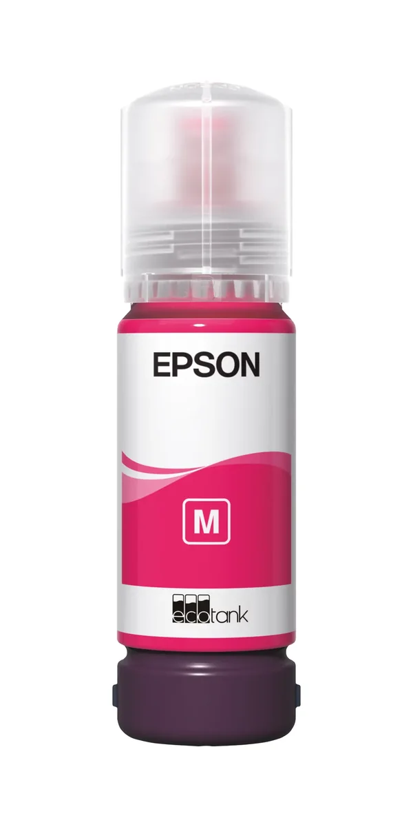 Epson 107 EcoTank -mustepullo, magenta, Alkuperäinen, Magenta, Epson, EcoTank ET-18100, Perusvärintuotto, 70 ml
