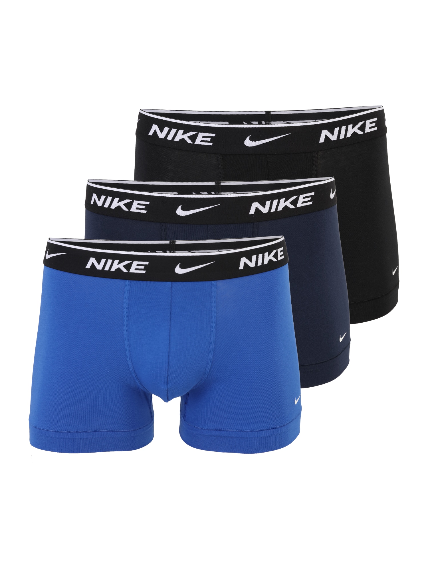 Nike Essential Cotton Stretch Trunk 3PK K. M Sininen Miehet