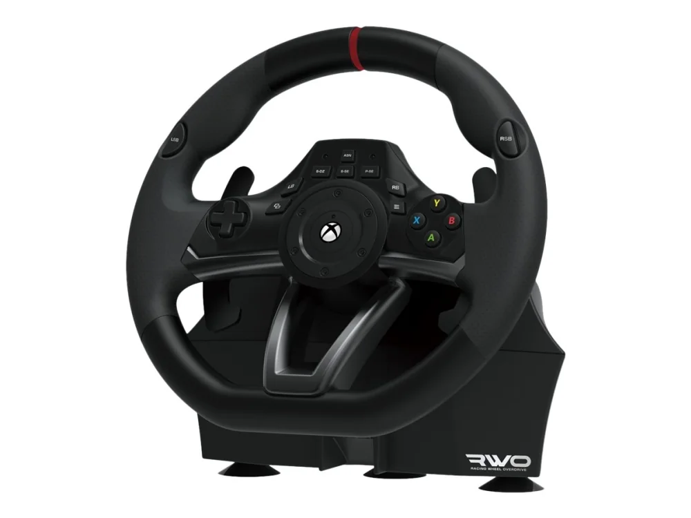 Hori Racing Wheel Overdrive, Ohjauspyörä, Xbox Series S, Xbox Series X, D-pad, 270°, Langallinen, Musta, Hopea