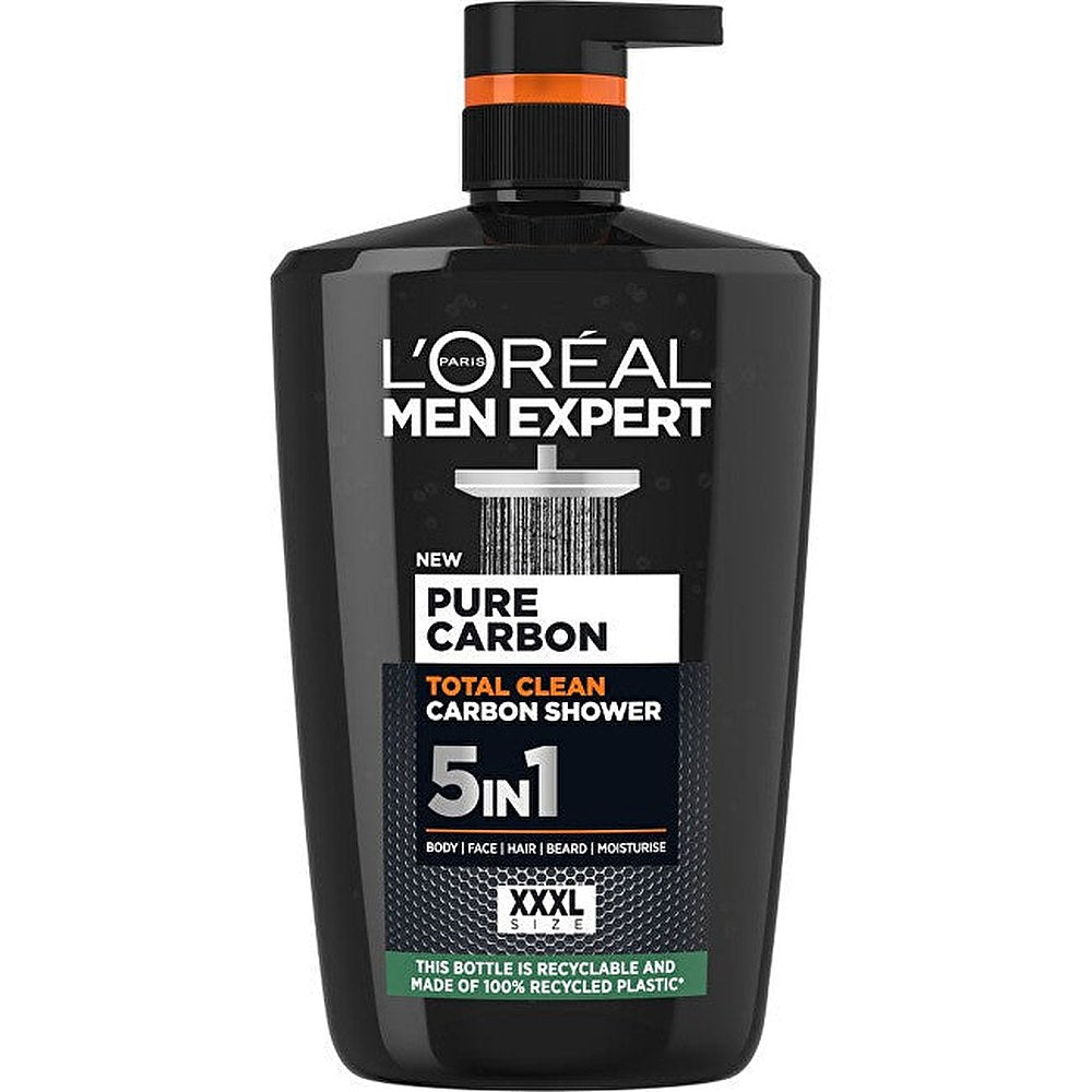 L ́oréal paris Expert Pure Carbon Totan miesten suihku Clean Hiili - 1000 ml