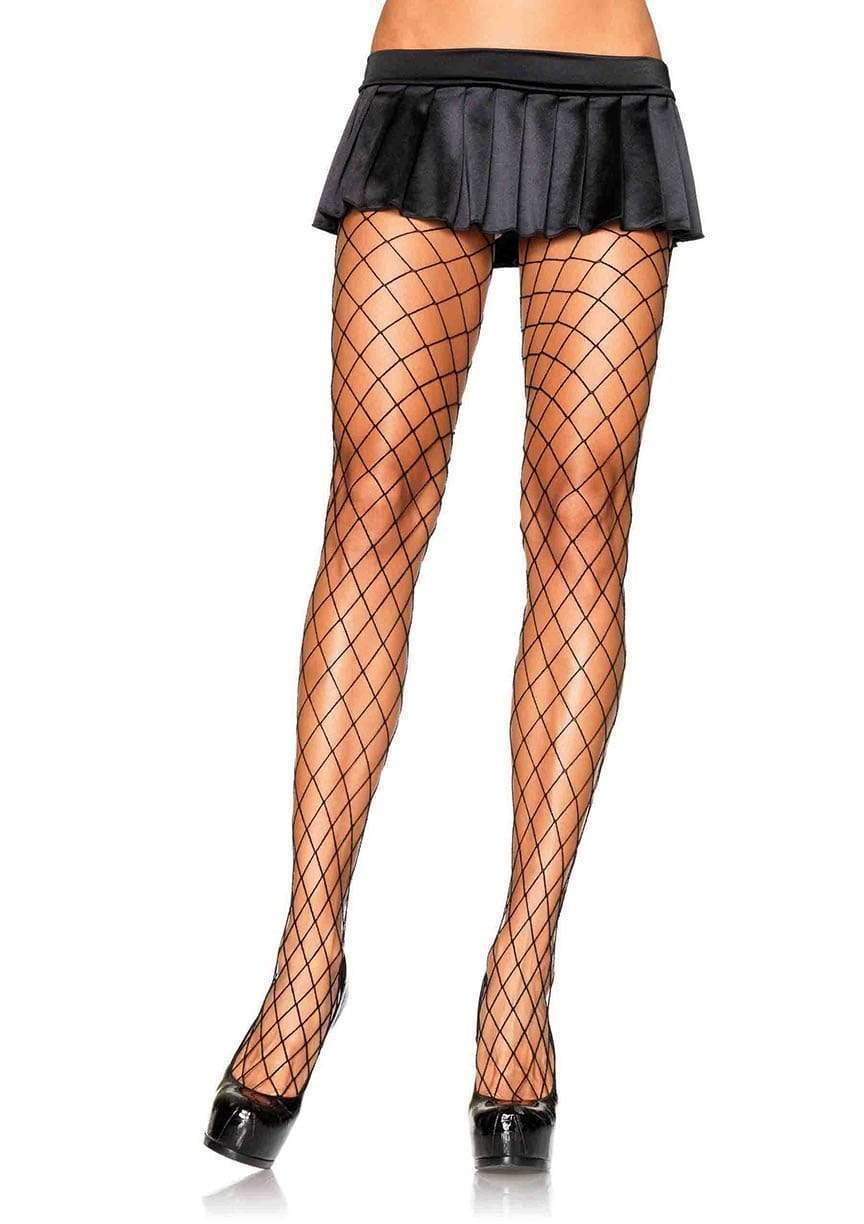 Leg Avenue Diamond Fishnet Pantyhose One Size Verkkosukkahousut
