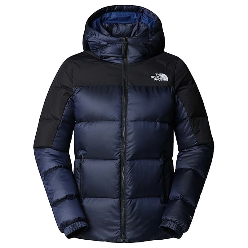 The North Face W Diablo Down 2.0 Hooded Jacket Estate Blue Black Heath - L