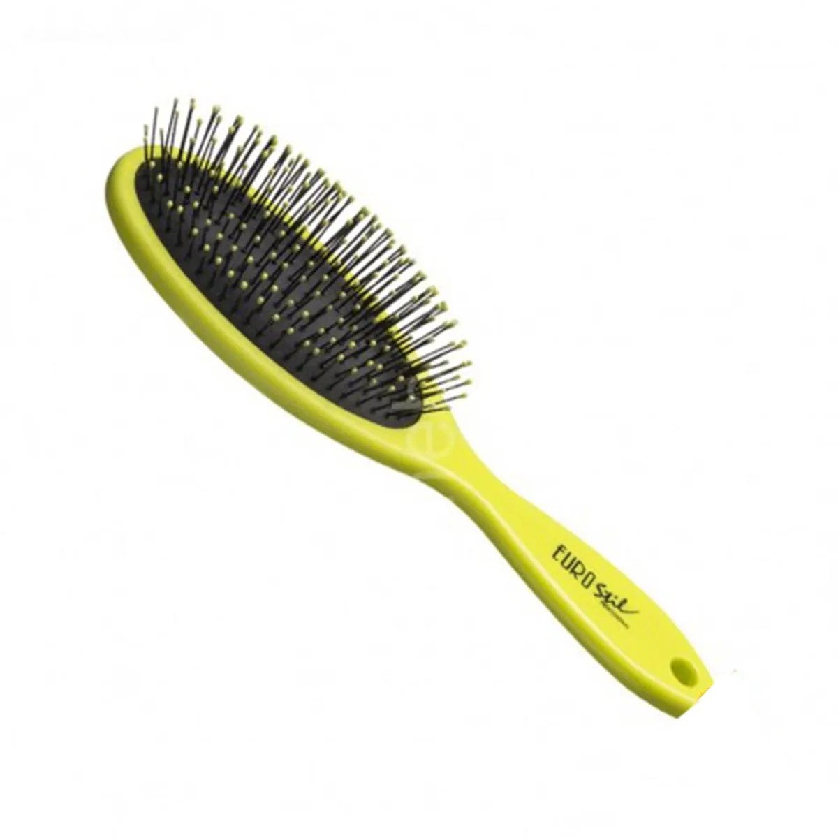 Eurostil Oval Medium Brush Fluo Green 1un
