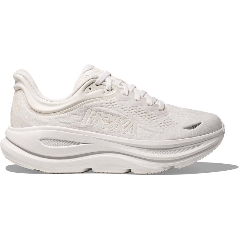 HOKA® Bondi 9 juoksukengät koko 40 valkoinen naisille - erinomainen mukavuus ja vaimennus juoksuelämykseen