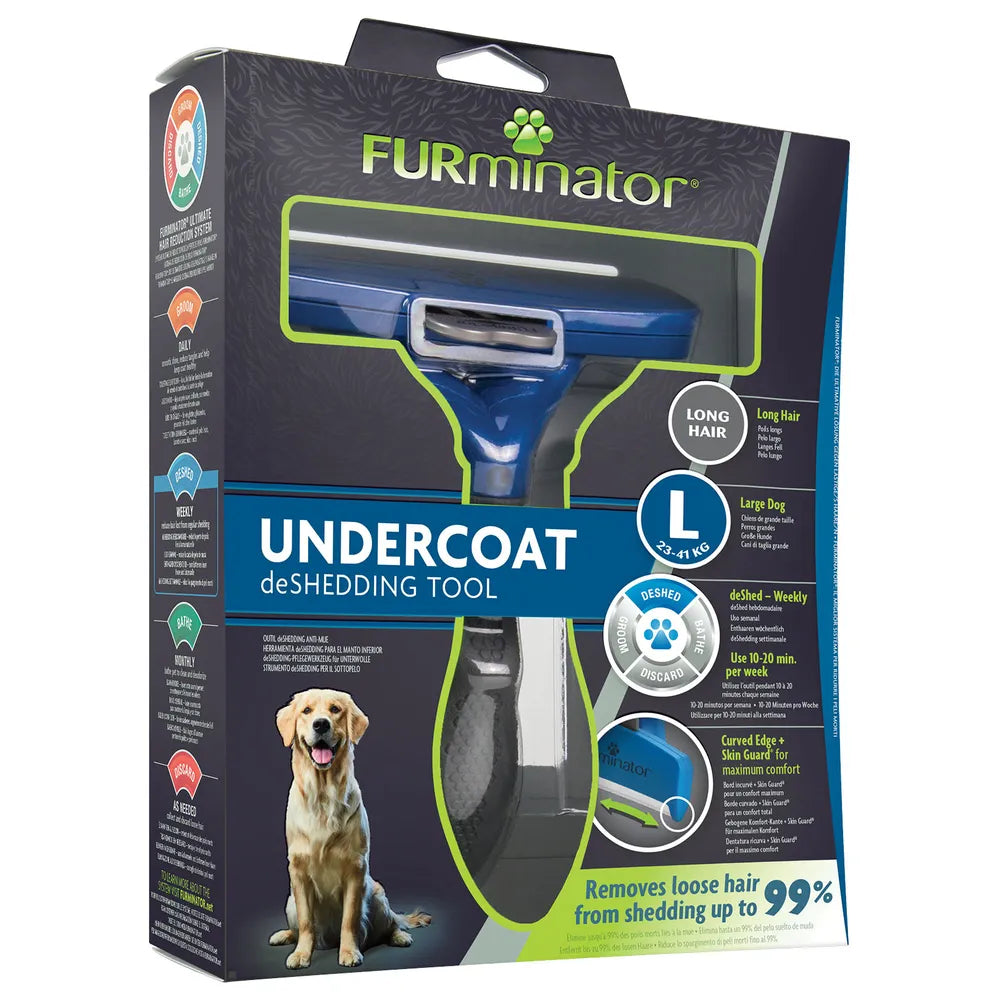 Furminator Long Hair - Pohjavillanpoistaja, L