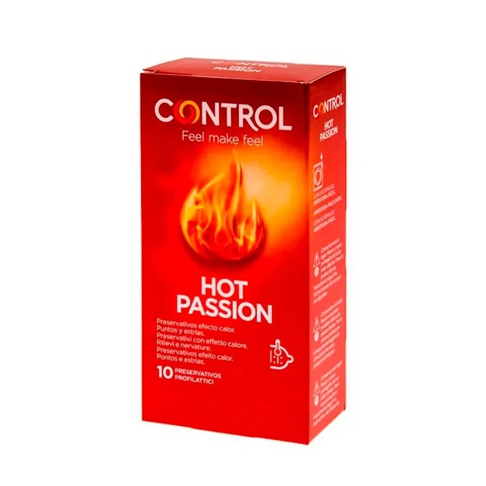 Control Hot Passion Condoms Warming Effect 10 yksikköä