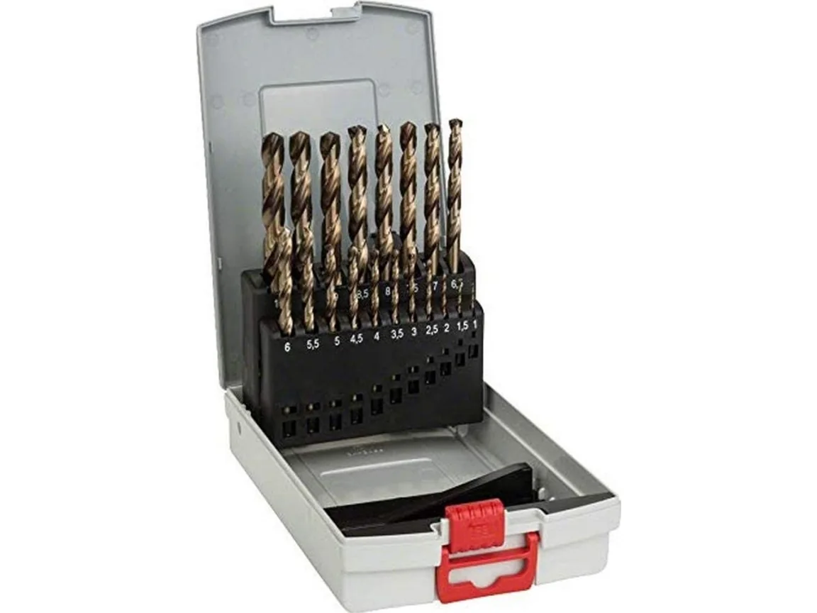 Bosch 19-os. ProBox-metalliporanteräsarja HSS-Co, DIN 338 (kobolttiseos) 1-10 mm
