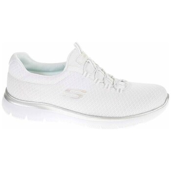 SKECHERS Slip on -tennarit 'Summits' hopeanharmaa / valkoinen