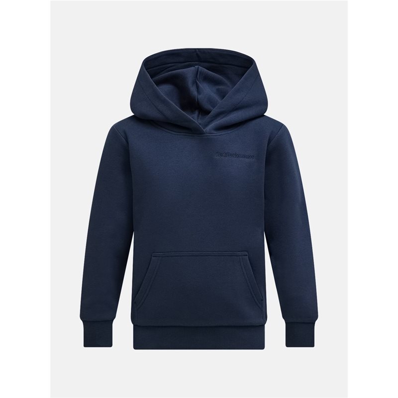 Peak Performance Jr Original Small Logo Hood Blue Shadow - 130 cl