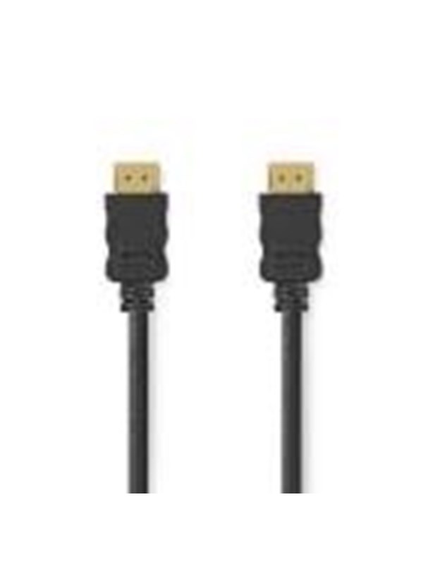 Nedis High Speed HDMI TM Kaapeli Ethernet | HDMITM liitin | HDMITM liitin | 4K@60Hz | ARC | 18 Gbps | 10.0 m | Pyöreä | PVC | Musta | Laatikko