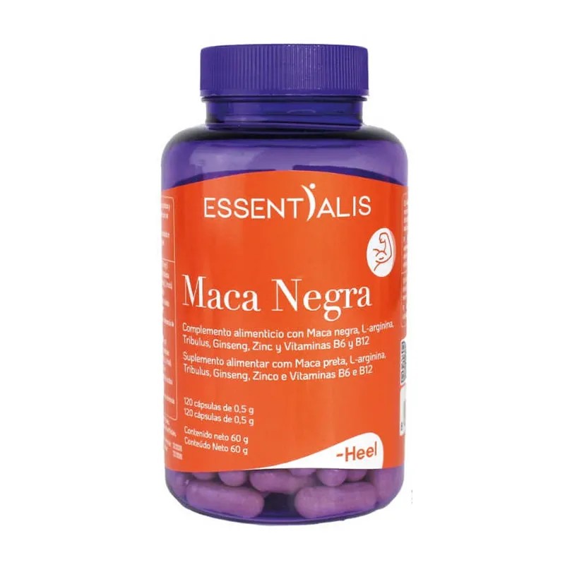Essentialis Heel Black Maca 120 kapselia