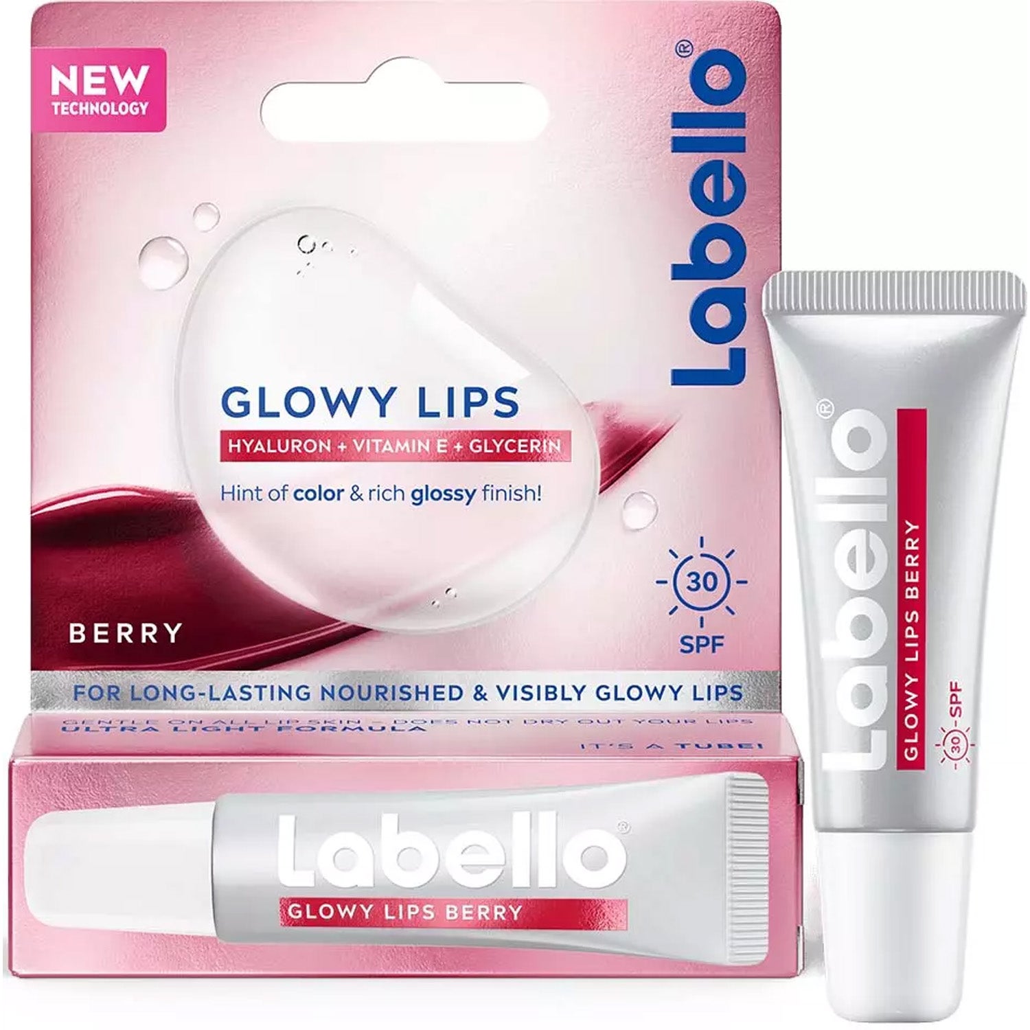 Labello Glowy Lips SPF30 Labello Berry Tinted - 10 ml