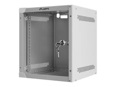 Lanberg WF10-2306-10S - 6U Wall-Mount Rack Cabinet (with Glass Door)