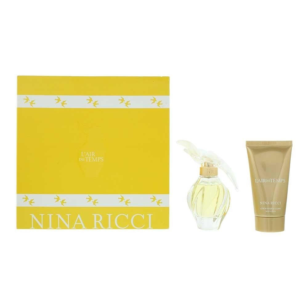 Setti Nina Ricci: Naisten Eau de Toilette L'Air du Temps 50ml + Kosteuttava vartalovoide L'Air du Temps 75ml
