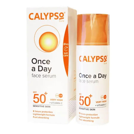 Calypso SPF 50+ Sensitive Skin Aurinkosuoja Kasvoille & Kaulalle Seerumi - 50 ml
