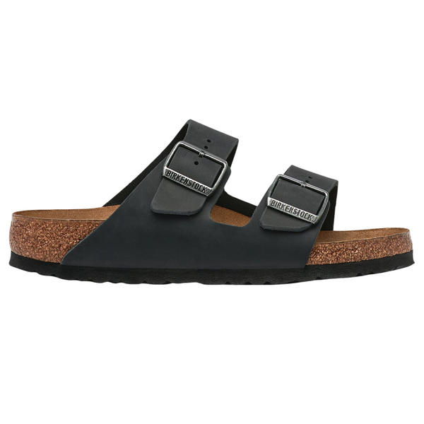 Birkenstock Arizona Soft Footbed Natural Leather Oiled Narrow Black
