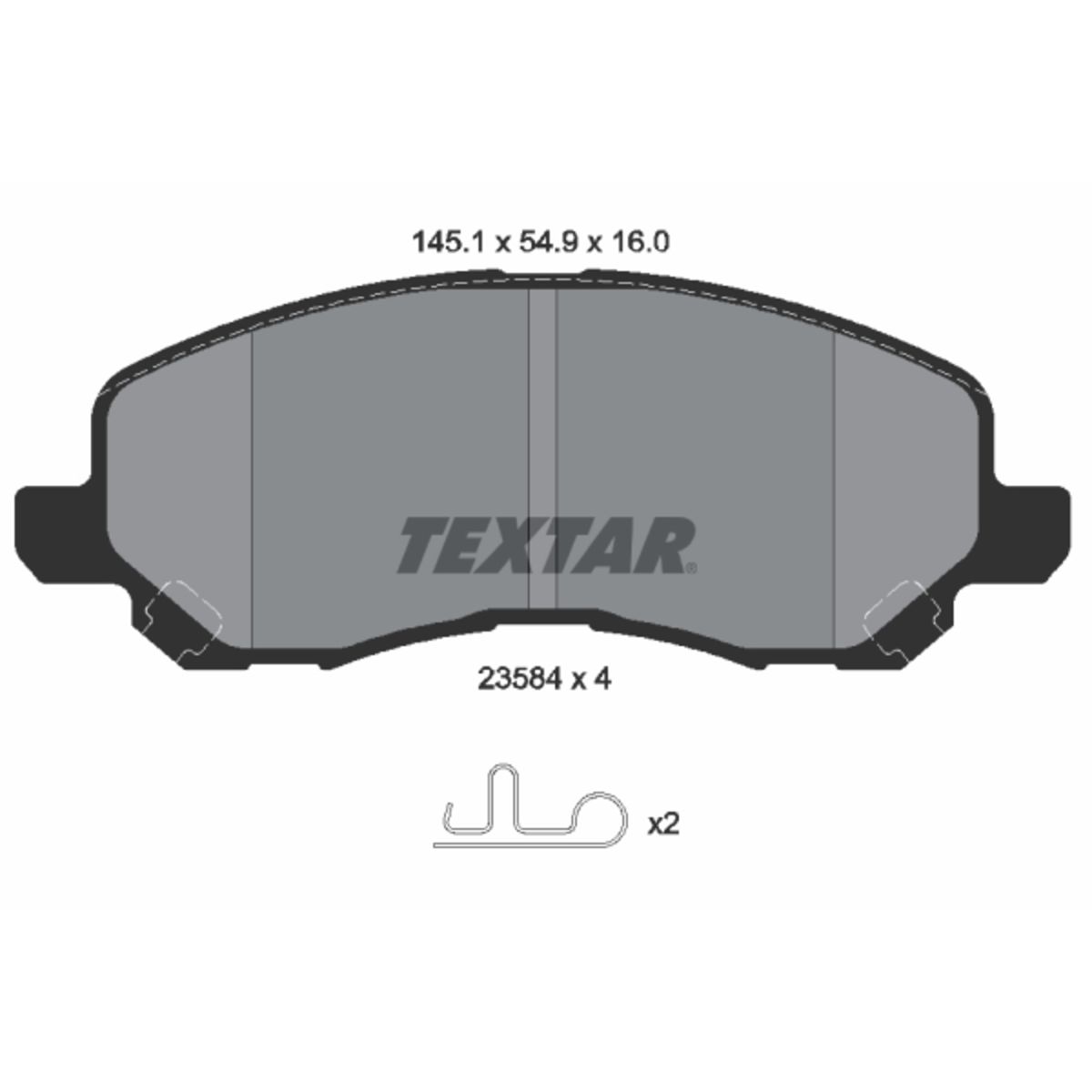 Jarrupalat, levyjarru TEXTAR 2358403