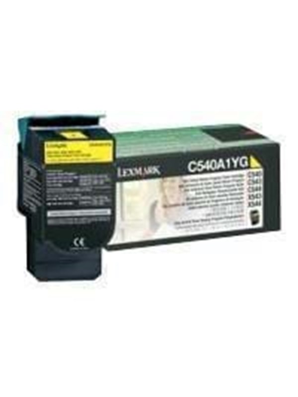 Lexmark Värikasetti keltainen 1.000 sivua return C540A1YG Vastaa: N/A