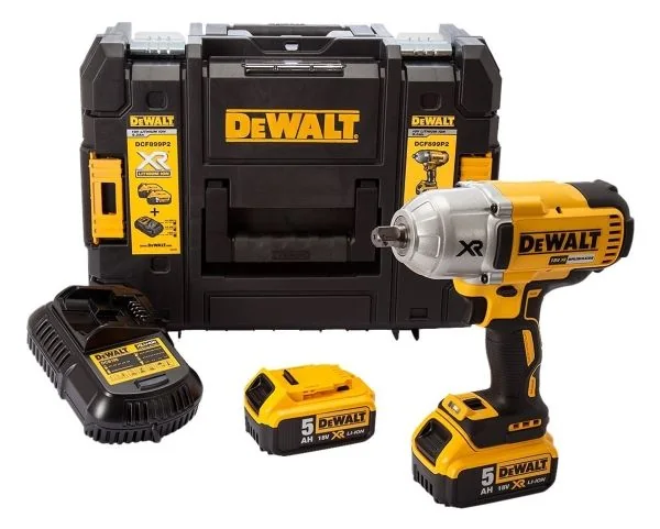 DeWALT DCF899P2-QW, Iskuväännin, Musta, Keltainen, 1/2, 1900 RPM, 400 RPM, 1900 RPM