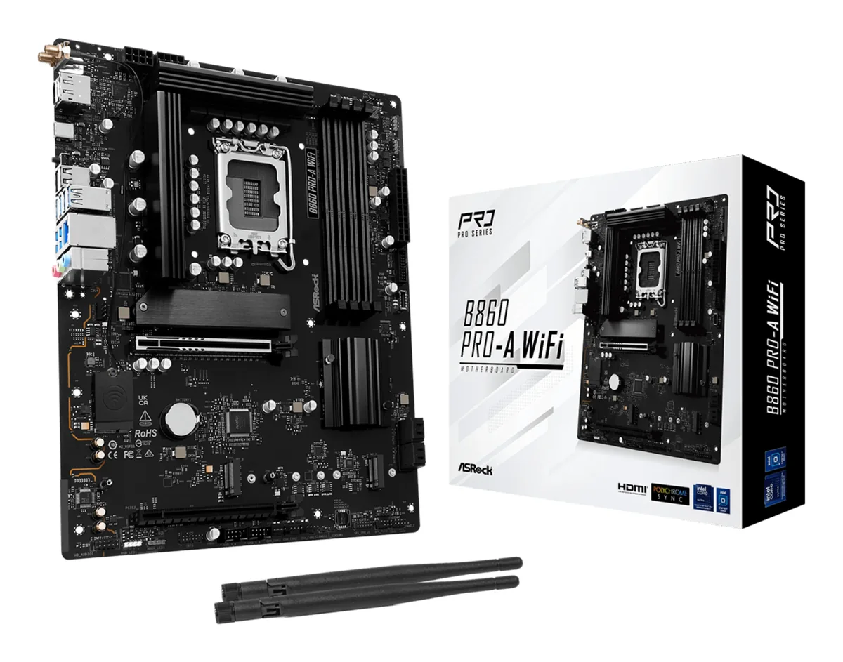 ASRock B860 Pro-A WiFi LGA1851 ATX -emolevy