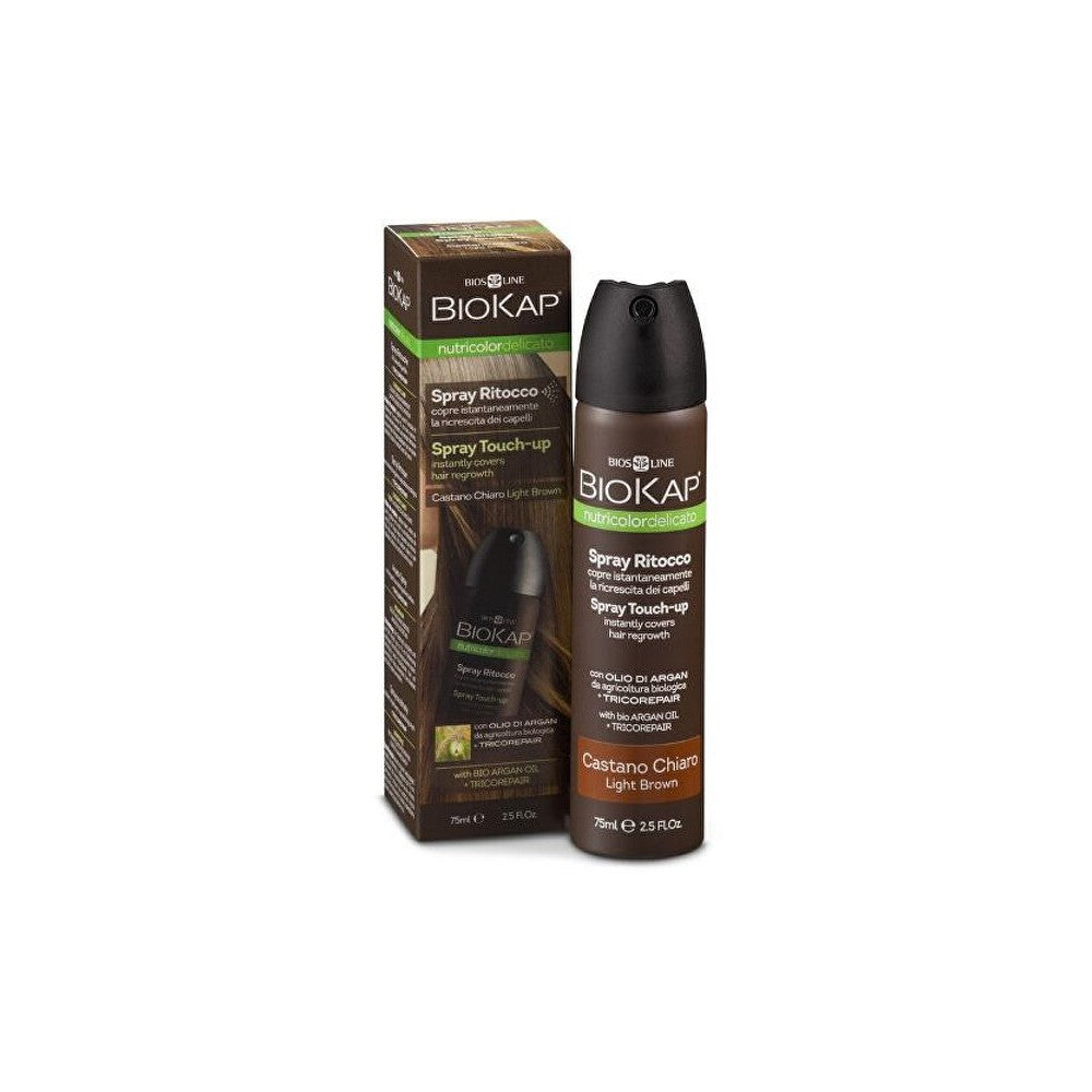 Biokap Nutricolor Delicato Spray Touch Up - Vaaleanruskea - 75 ml