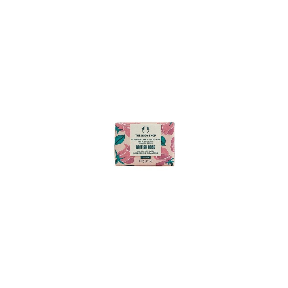 The Body Shop British Rose kiinteä saippua vartalolle ja kasvoille 100 g