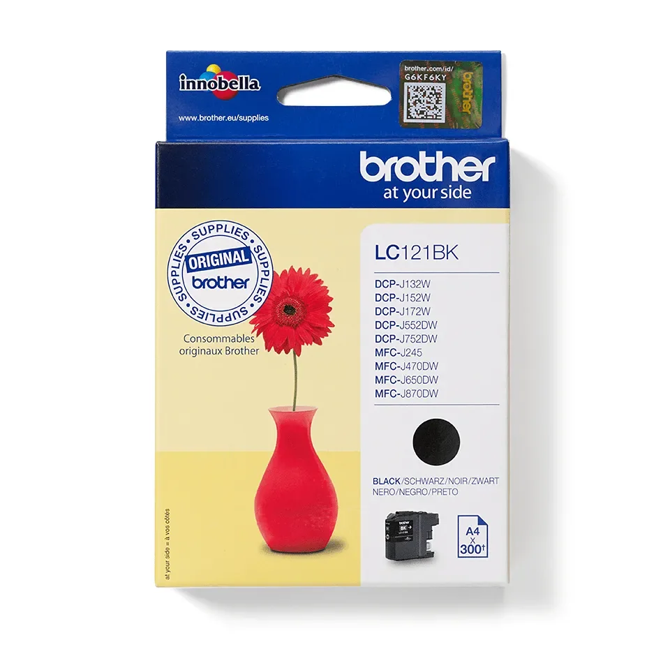 Brother Muste Musta Lc121bk - Dcp-j752dw