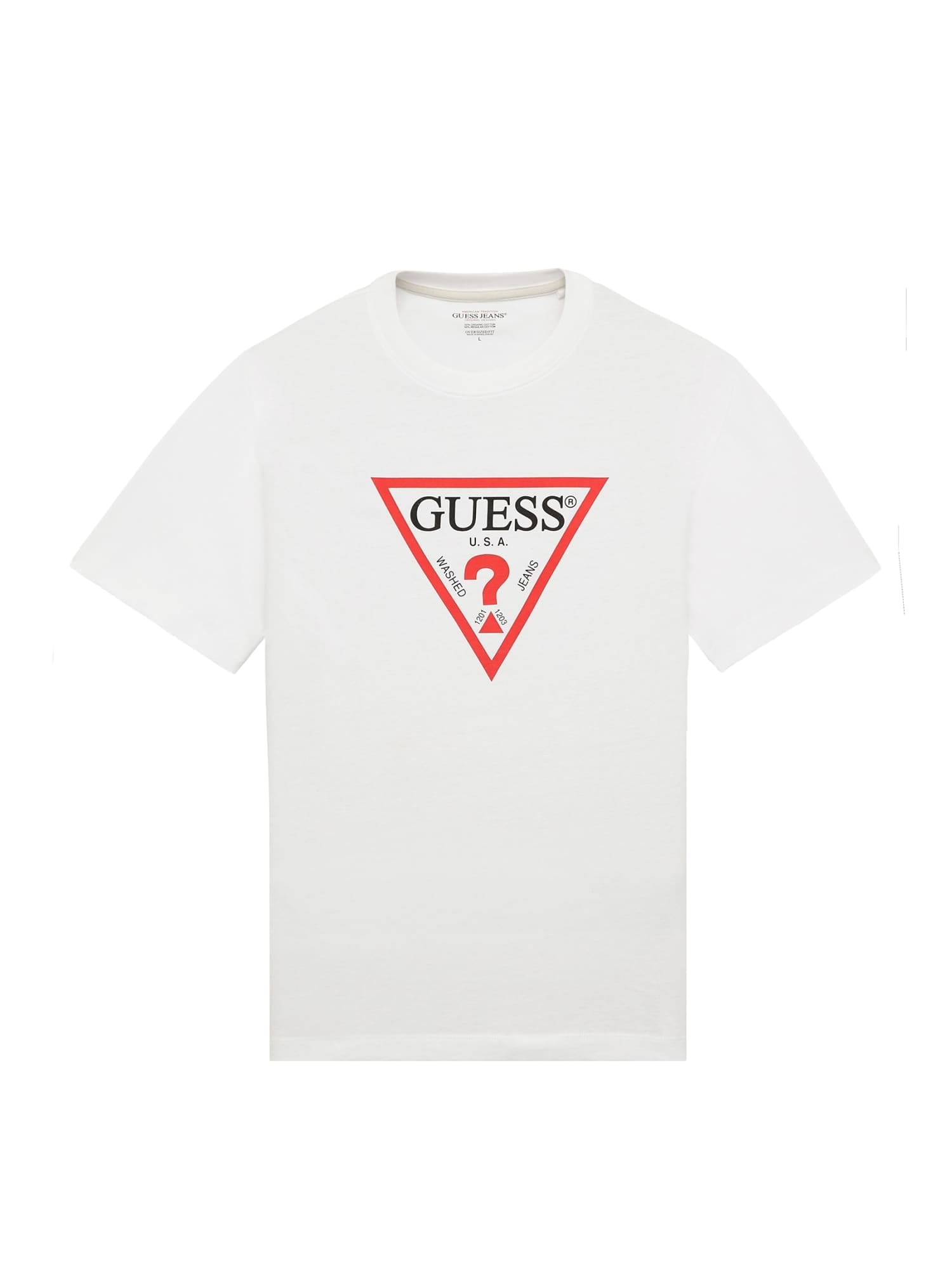 GUESS Paita  punainen / musta / valkoinen