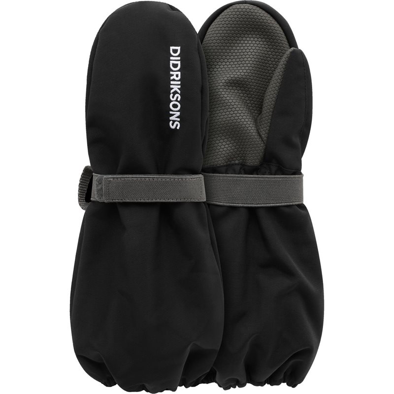 Didriksons Biggles Kids' Mittens Black - 0-2Y