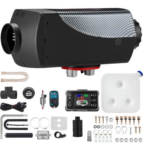 VEVOR 12V 5-8KW Diesel Air Heater with LCD Switch, Diesel Heater with Remote Control and other accessory Kit,12V 8KW Parking heater