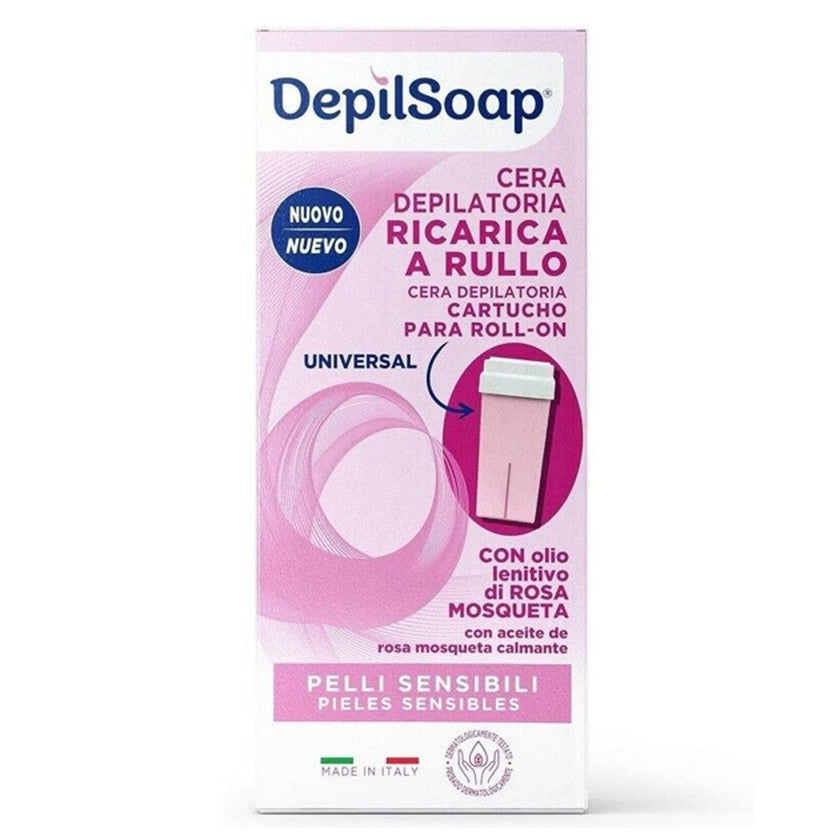 Depilsoap Vahakasetin täyttö herkälle iholle sähköiselle rullalle