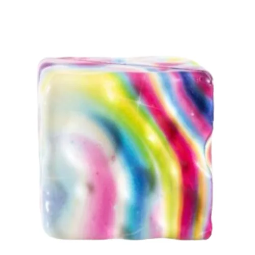 Squeezy Cheese Rainbow Squishy Toy – 7 × 7 cm – 59 g