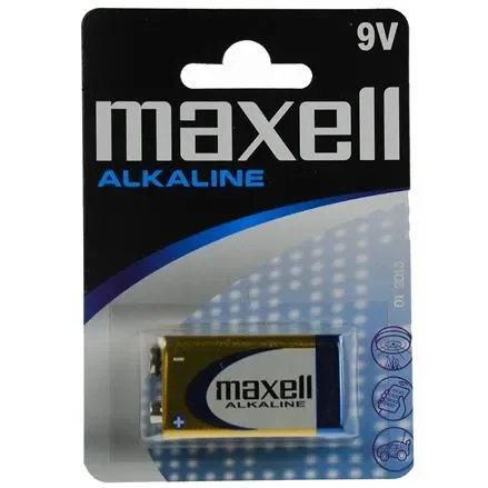 Maxell 9V/6LR61 Alkaline 1-pack