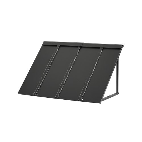 VEVOR Fixed Metal Awning 44 x 24 in, Window Awning Door Canopy, Stable Triangle Steel Frame Awnings for Doors Exterior Rain, and Snow Sunlight Protection for Door Entrance, Windows, Porches, Balconies