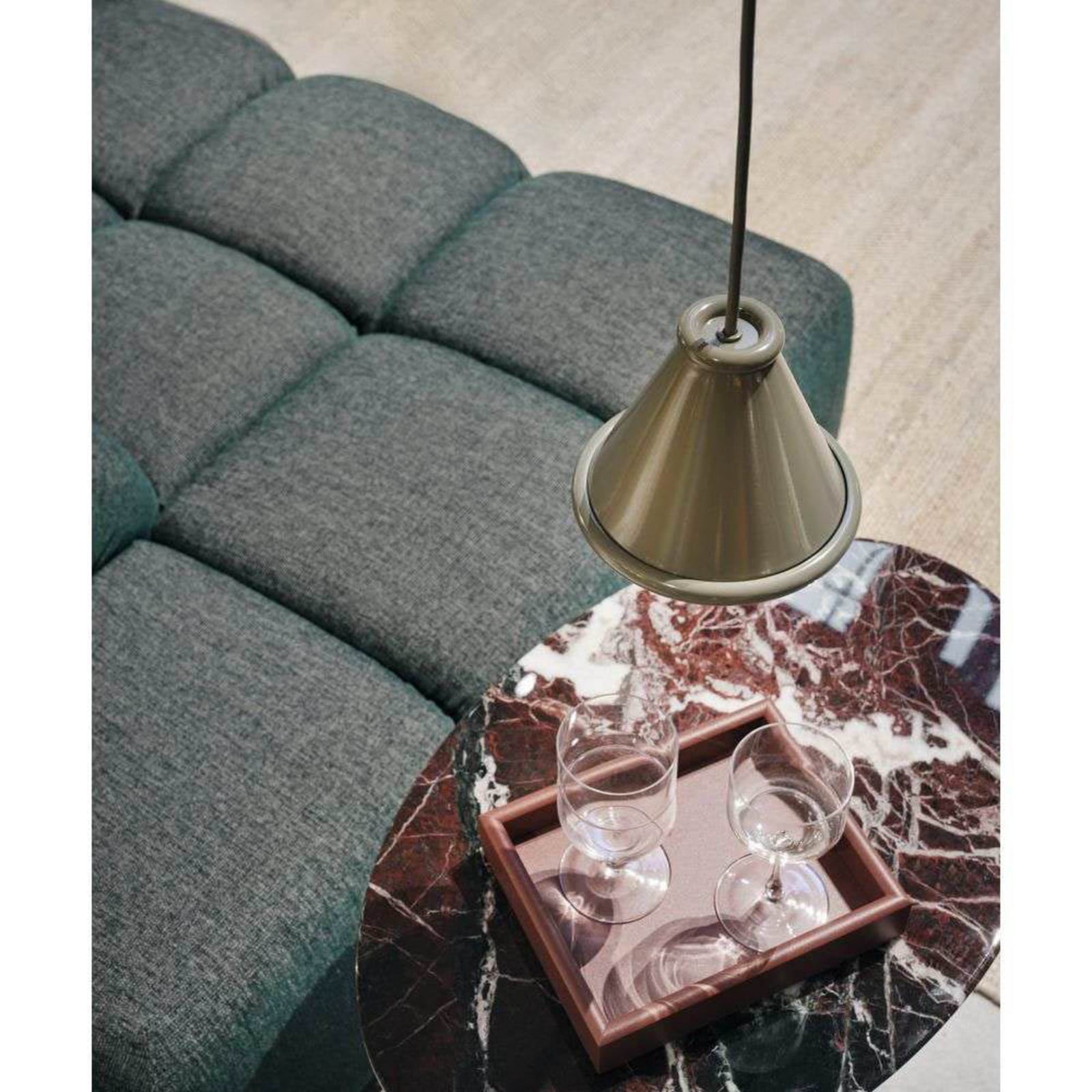 Belle Riippuvalaisin Ø15 Moss Grey - Belid - Ruokailutila - Metalli