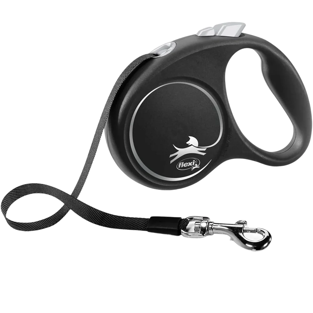 Flexi Musta Design L leash 5 m 50 kg Musta